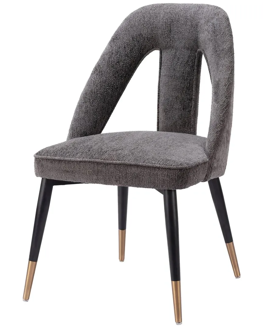 Artus Dining Chair - Grey, Teddy Fabric image