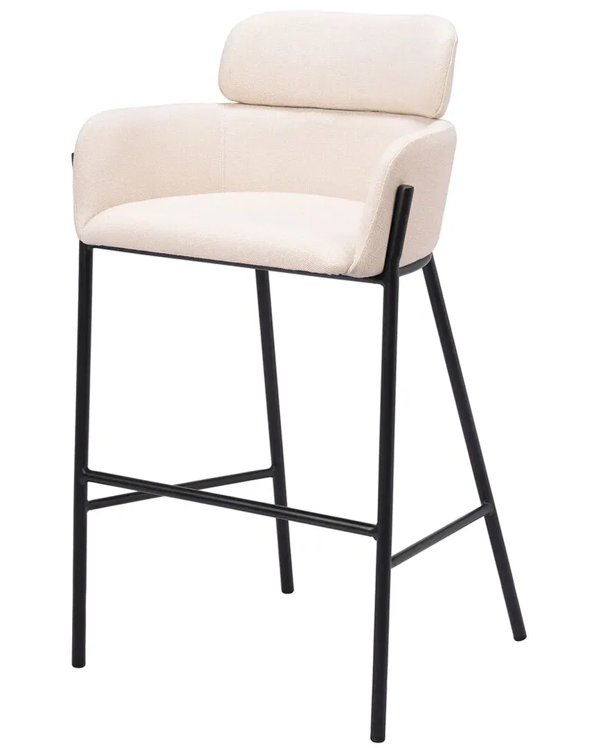 Bremor Barstool - Beige, Polyester