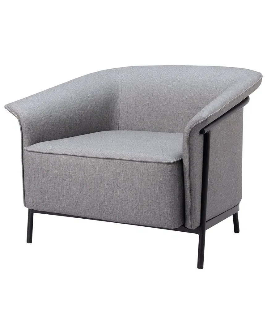 Burry Accent Chair - Slate Gray, Vinyl image