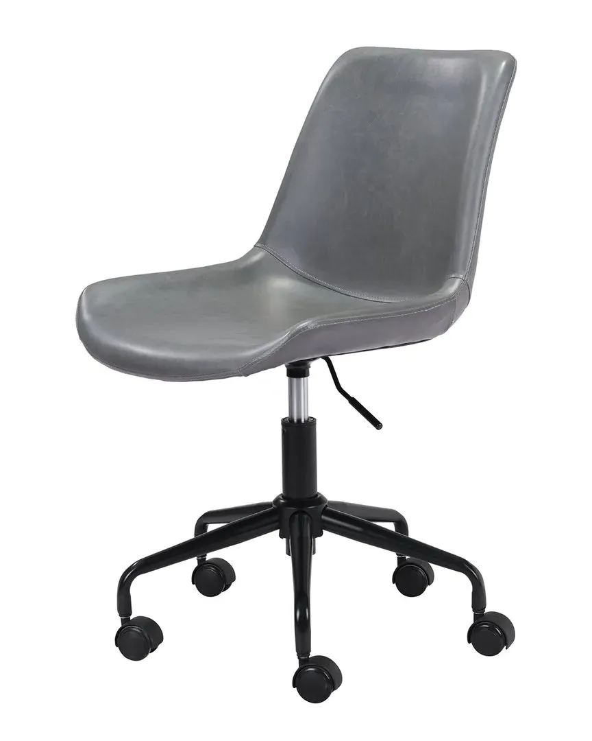 Byron Office Chair - Grey, Vinyl