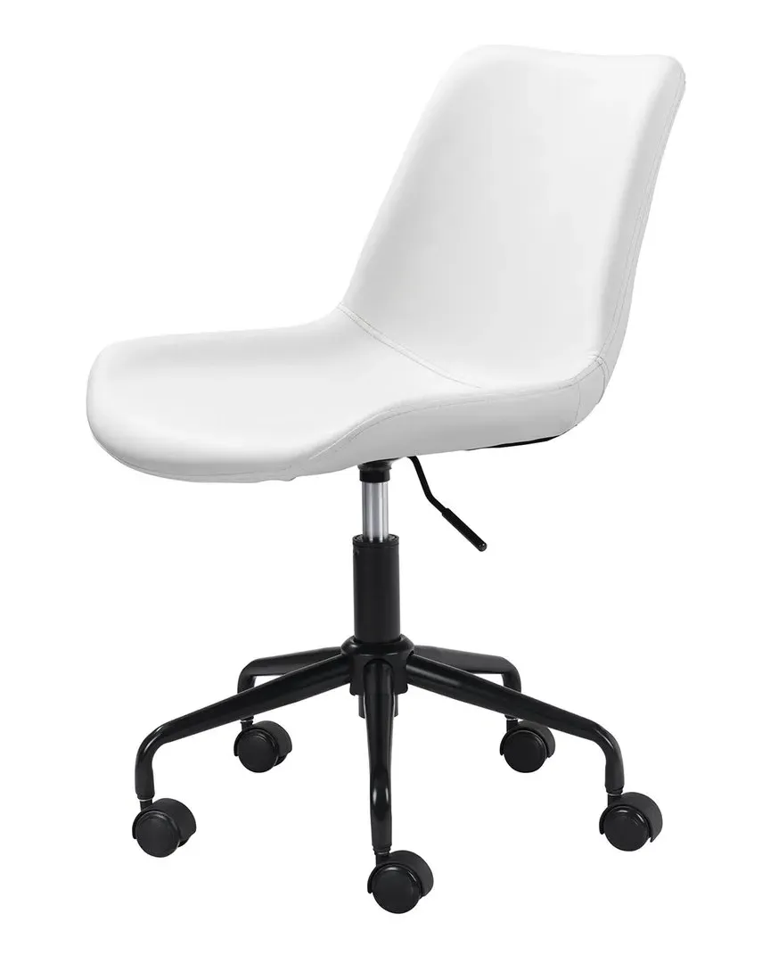 Byron Office Chair - White, Vinyl