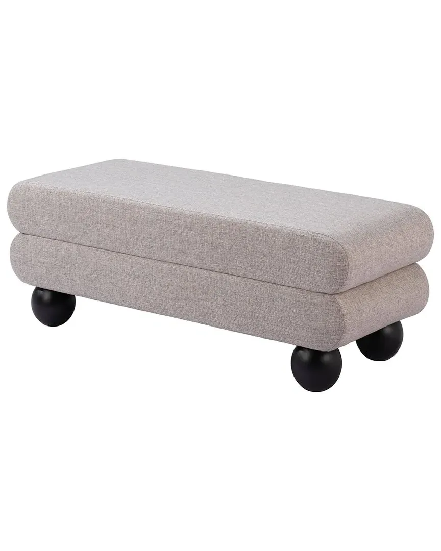 Davao Bench - Grey, Teddy Fabric image
