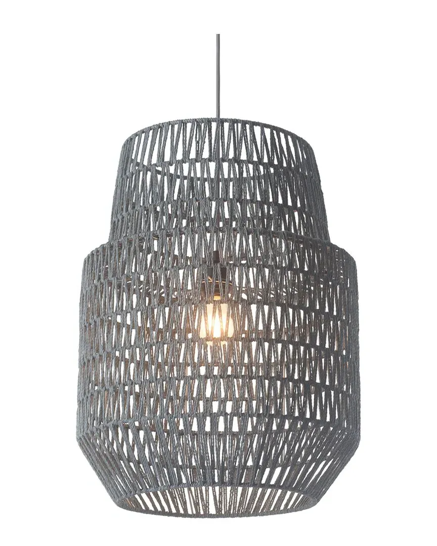 Daydream Bell Shaped Ceiling Lamp - Grey, Polyester image