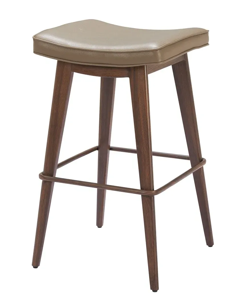 Divat Set of 2 Barstools - Taupe, Fabric