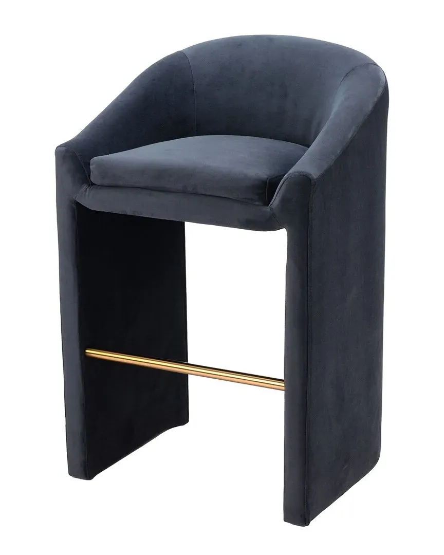 Emas Barstool - Midnight Gray, Velvet image
