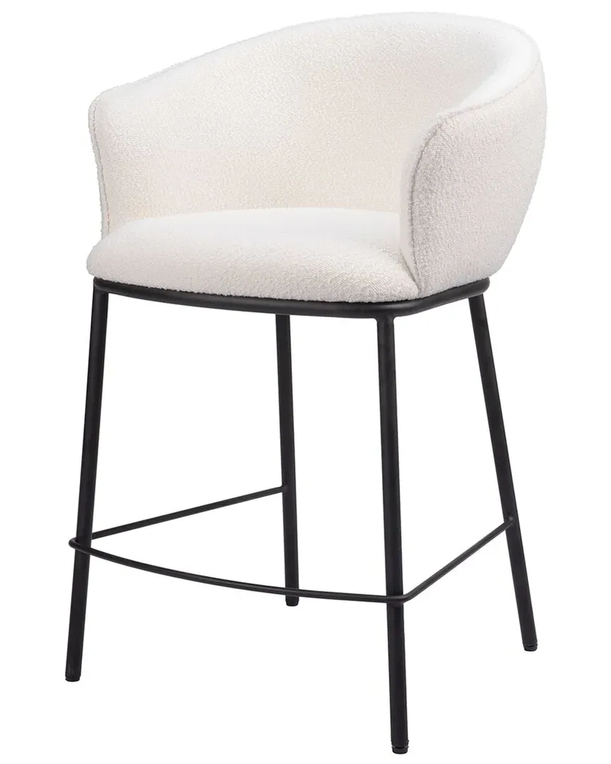 Essen Counter Stool - Ivory, Teddy Fabric