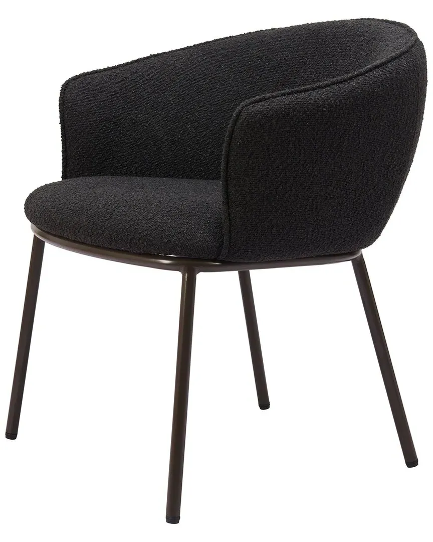Essen Dining Chair - Black, Teddy Fabric image