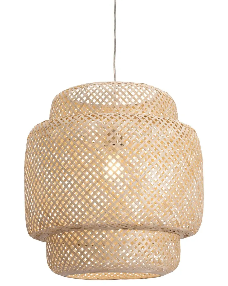 Finch Ceiling Lamp - Natural Bamboo, Steel image