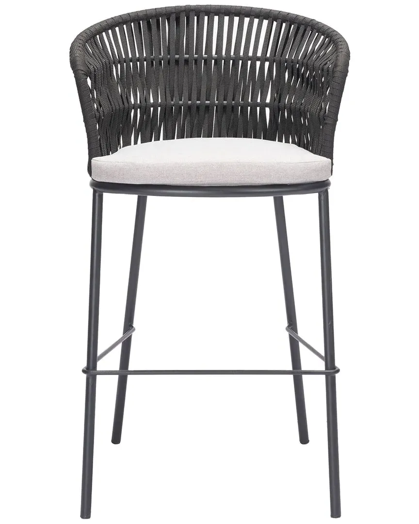 Freycinet Set of 2 Barstool - Black, Polyester image