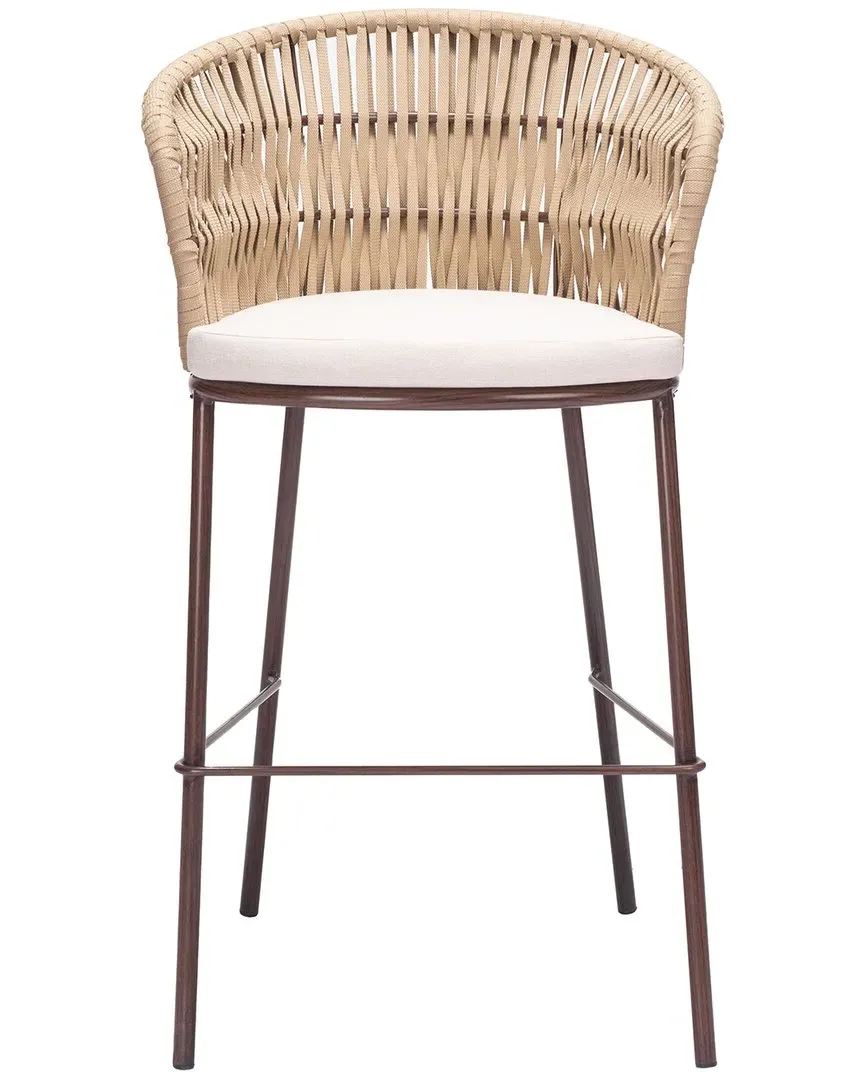 Freycinet Set of 2 Barstool - Natural, Polyester