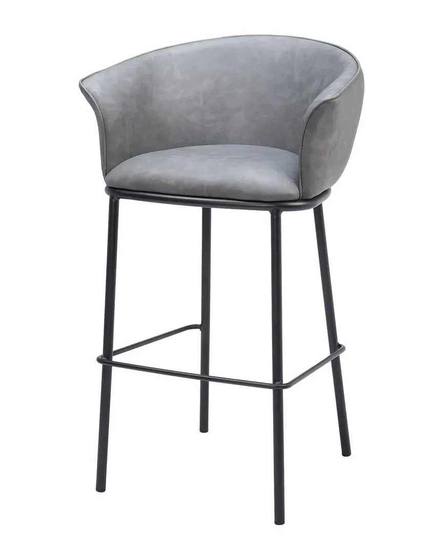 Garston Barstool - Grey, Vinyl image