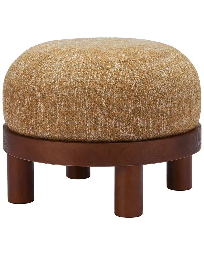 Gome Ottoman - Oat Yellow, Polyester image