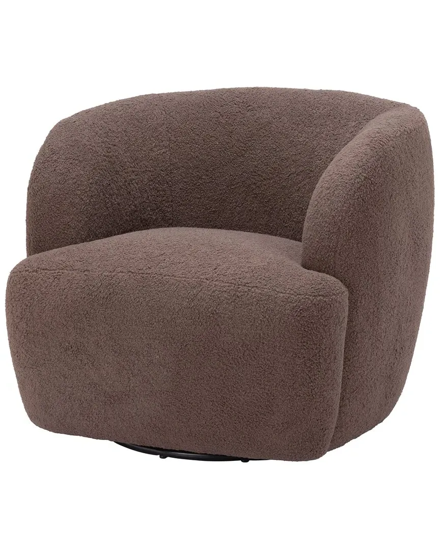 Govan Swivel Chair - Brown, Polyester image