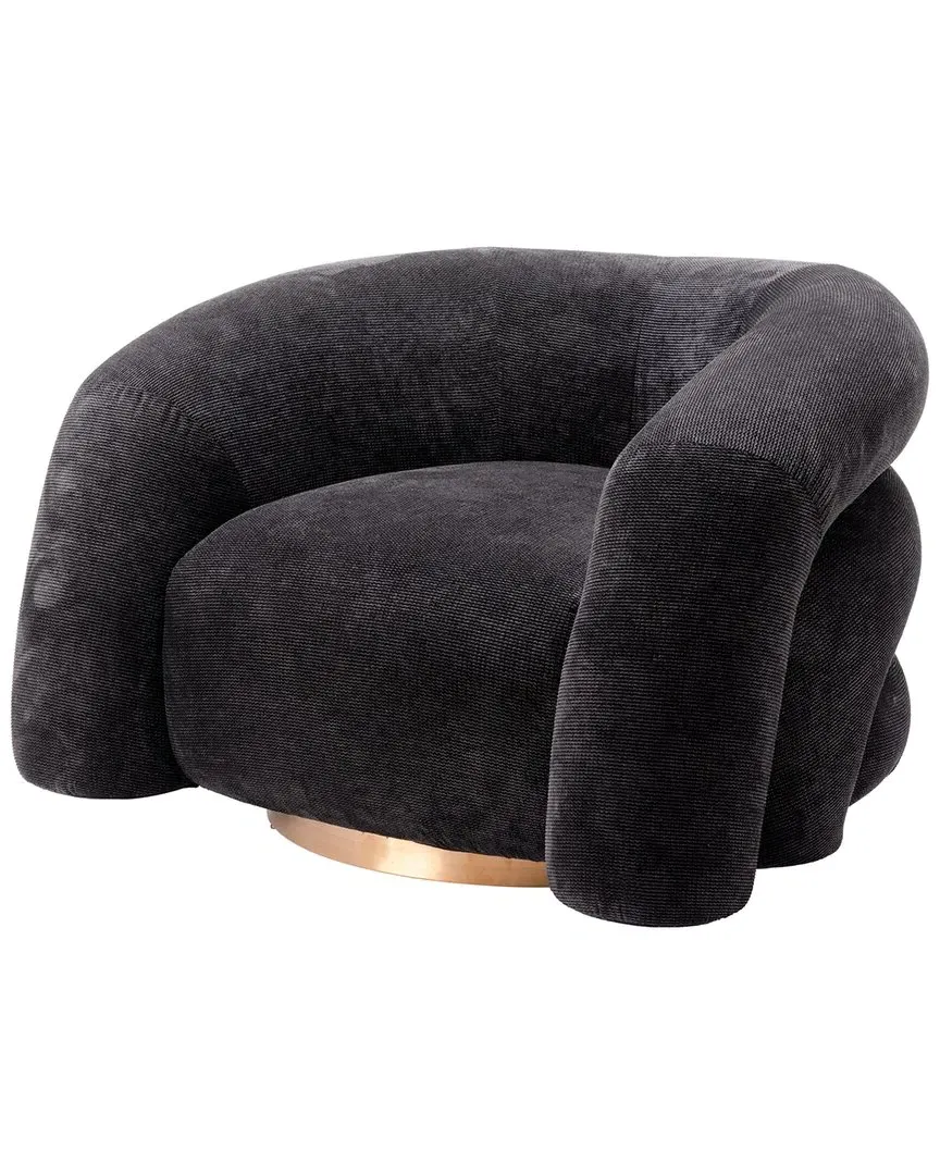 Havn Accent Chair - Black, Velvet image