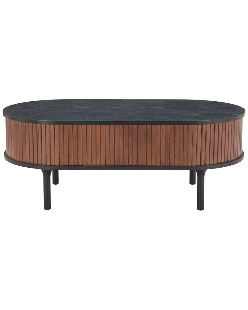 Koriana Coffee Table with Storage - Black, Walnut image