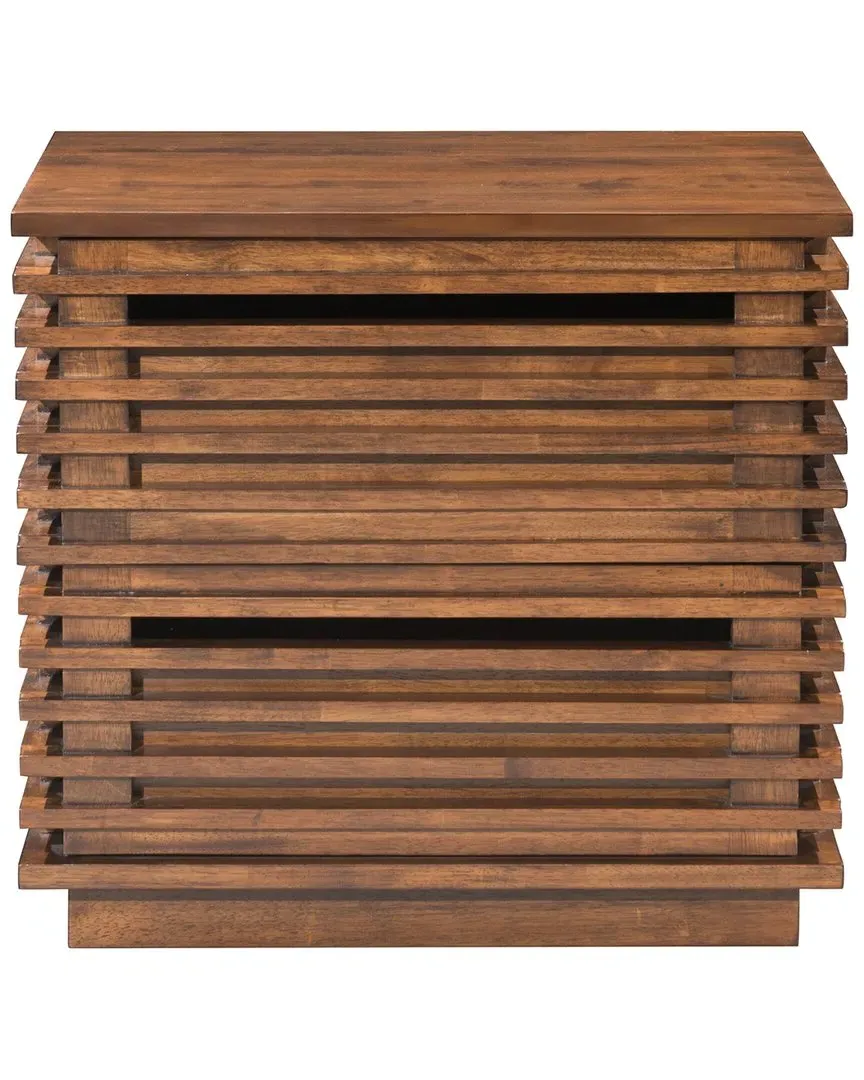 Linea 2-Drawer End Table - Walnut image