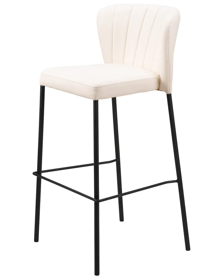 Linz Set of 2 Barstools - Cream, Polyurethane image