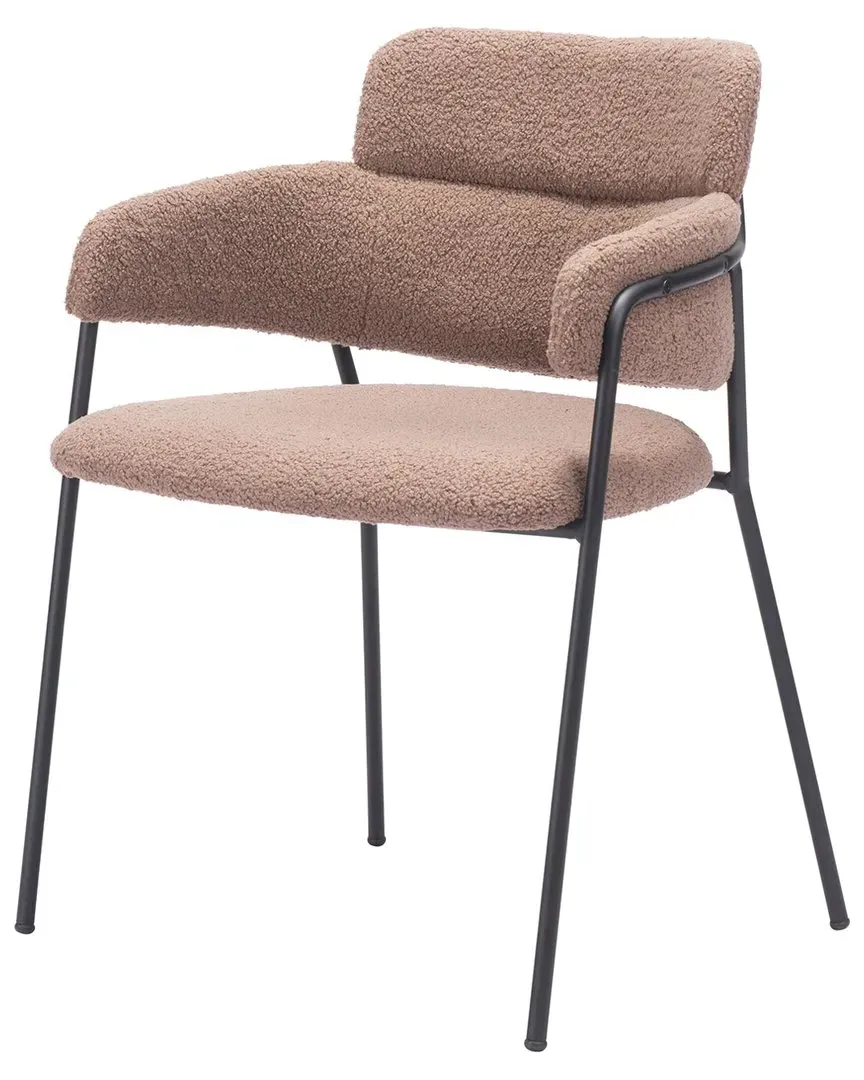Marcel Set of 2 Dining Chairs - Brown, Polyester image