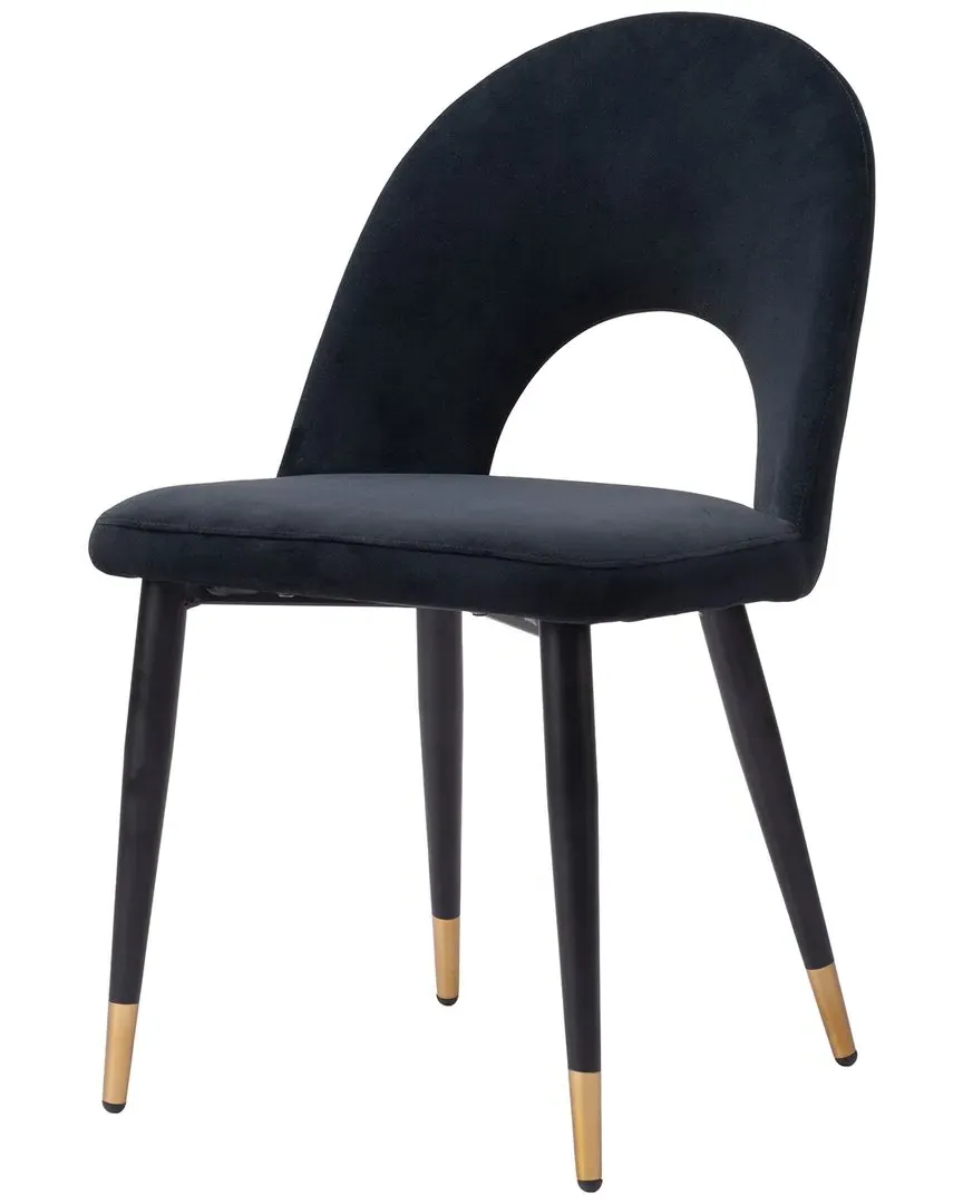Menlo Set of 2 Dining Chairs - Black, Polyester image