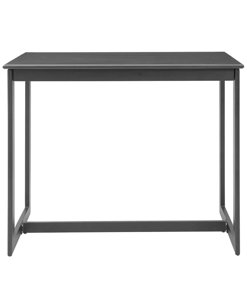 Midnight Wave Outdoor Bar Table - Black, Aluminum image