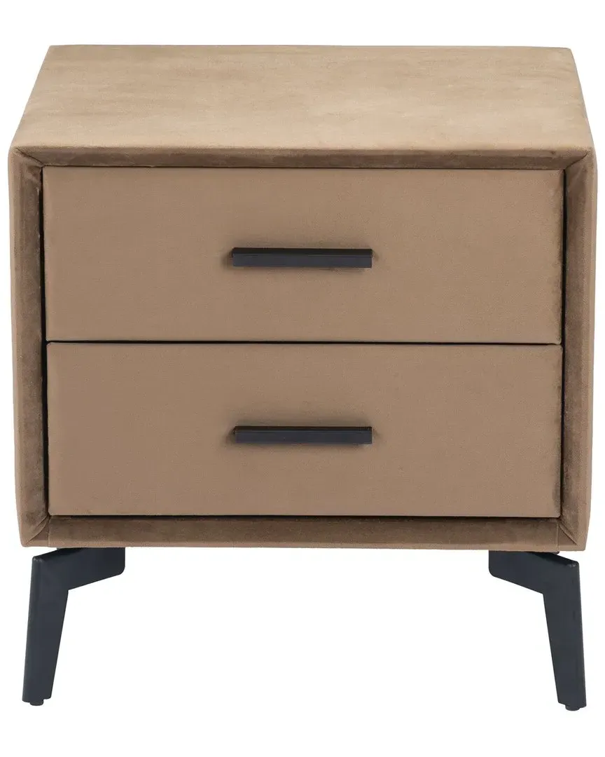 Montana Side Table with Drawers - Brown, Velvet image