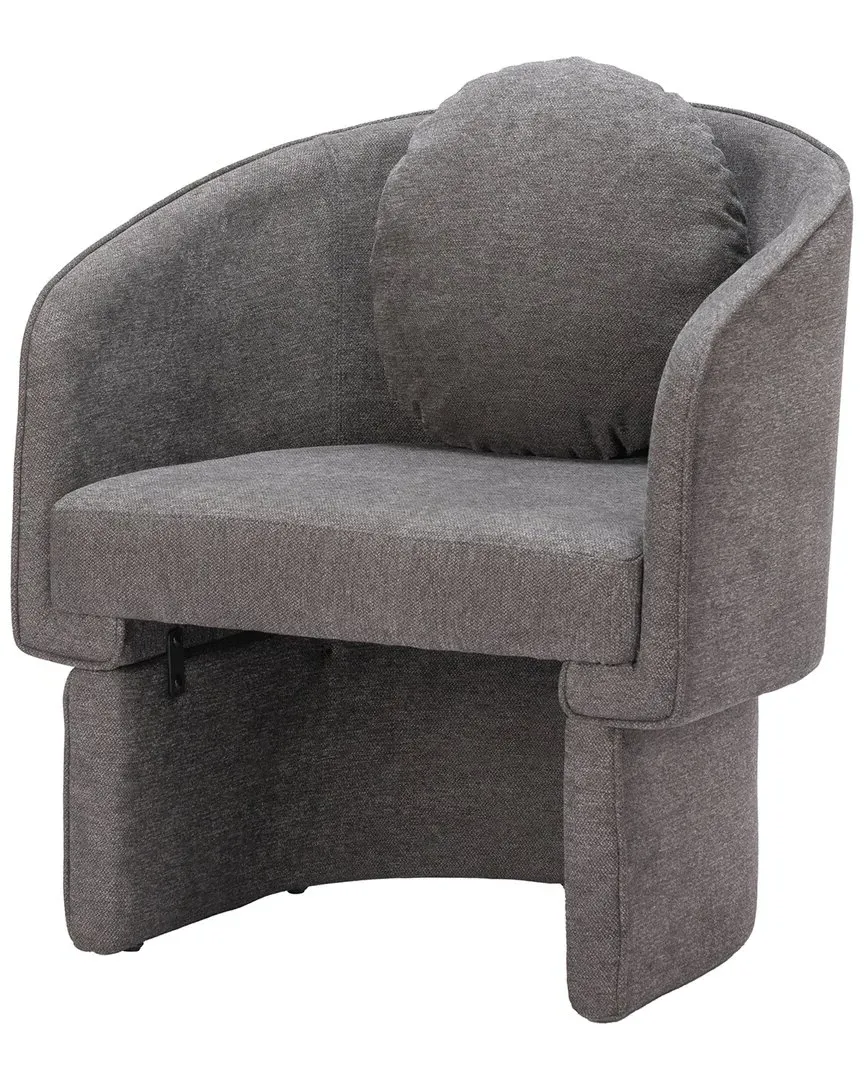 Olya Accent Chair - Truffle Gray, Vinyl image