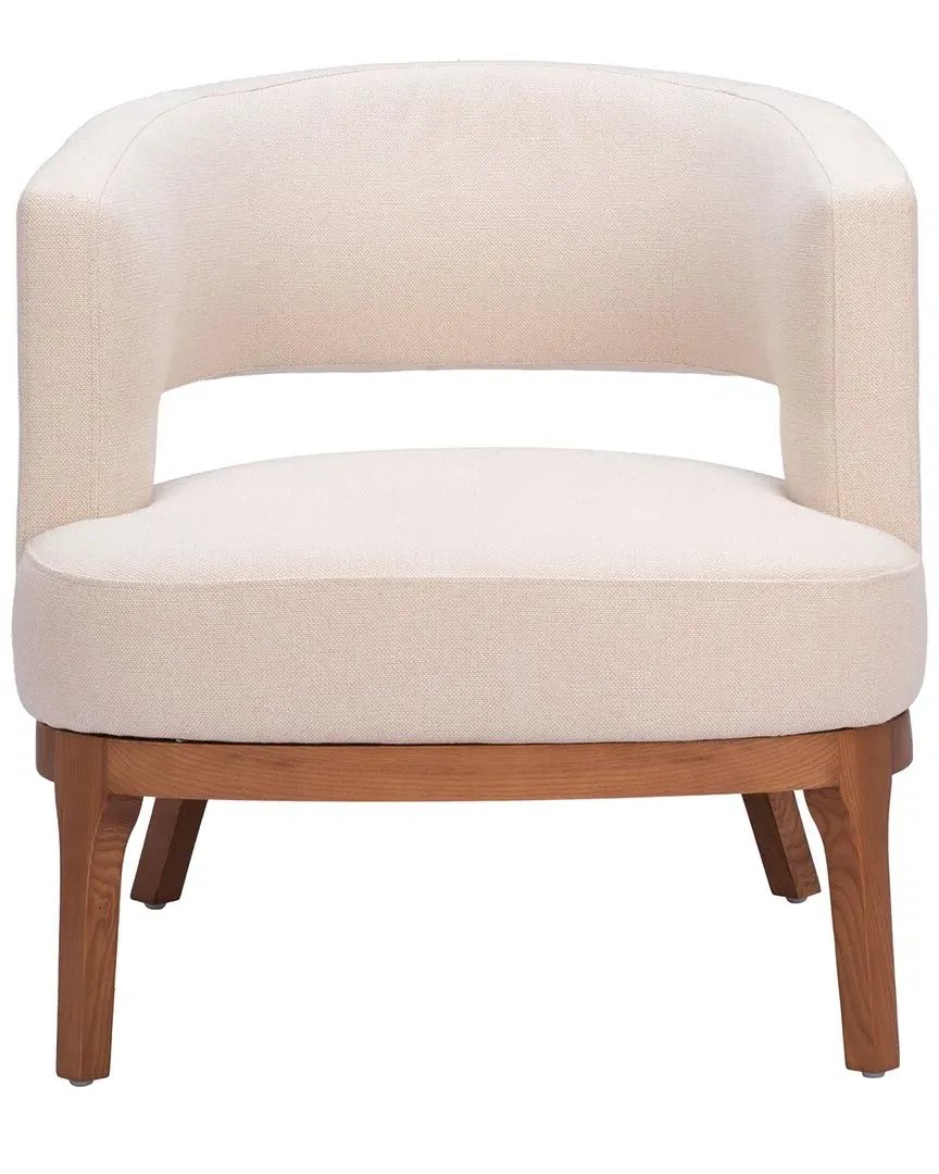 Penryn Accent Chair - Beige, Vinyl