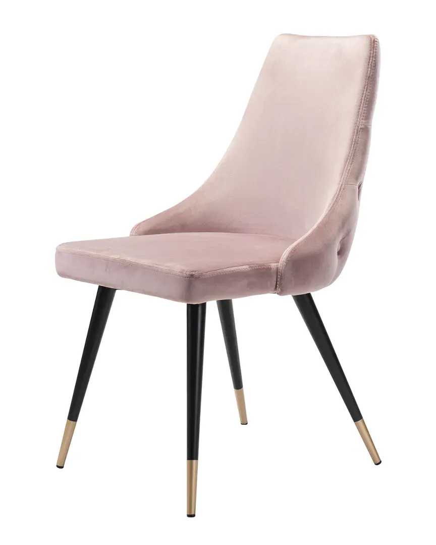 Piccolo Set of 2 Dining Chairs - Pink, Velvet image