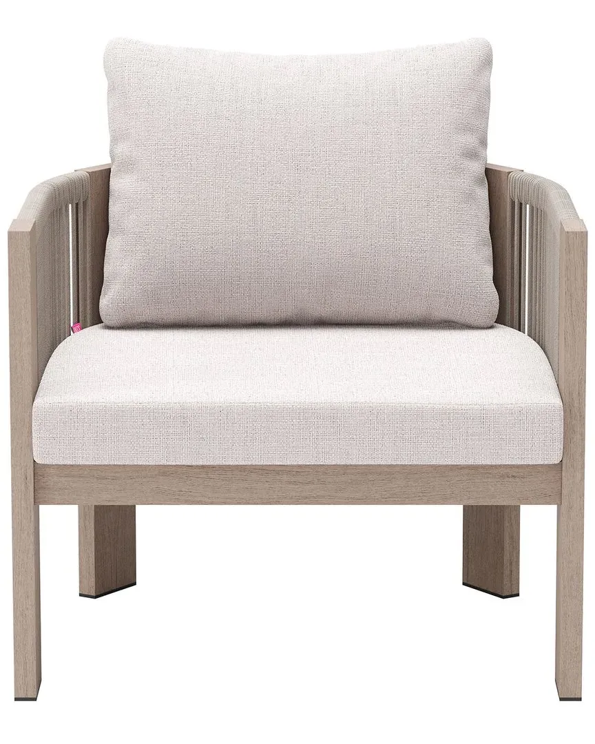 Rebel Outdoor Accent Chair - Beige, Aluminum