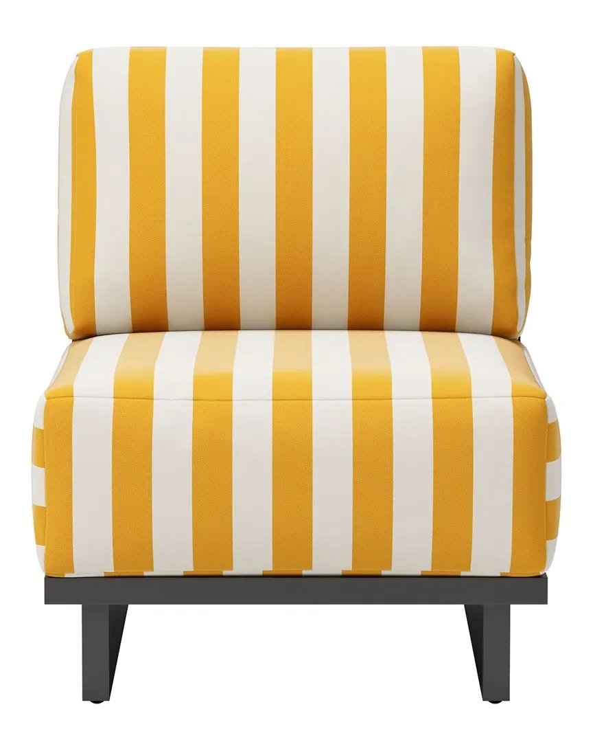Shoreline Outdoor Accent Chair - Yellow, Aluminum