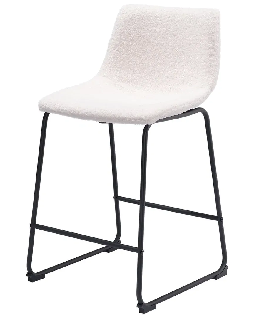 Smart Counter Stool Set of 2 - Ivory, Polyester image