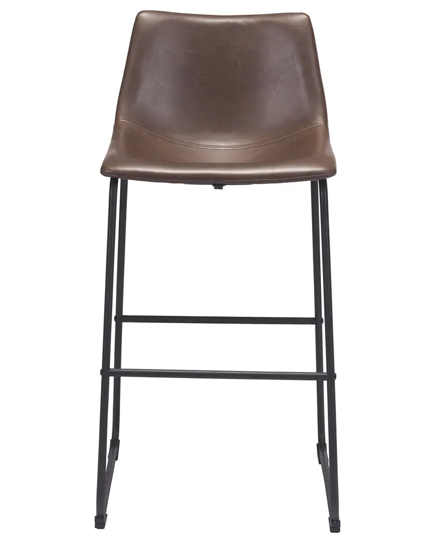 Smart Set of 2 Bar Chairs - Brown image