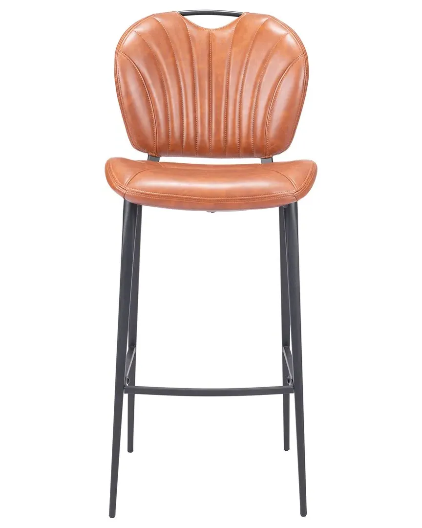 Terrence Bar Chair - Brown, Vinyl image