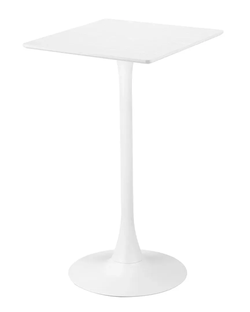 Valleta Square Bar Table - White, MDF