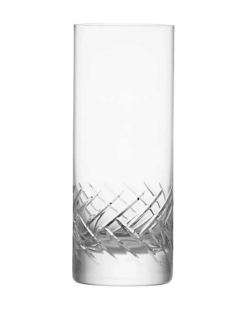 Distil Arran Set of 6 Collins Glasses - Clear, Crystal Glass