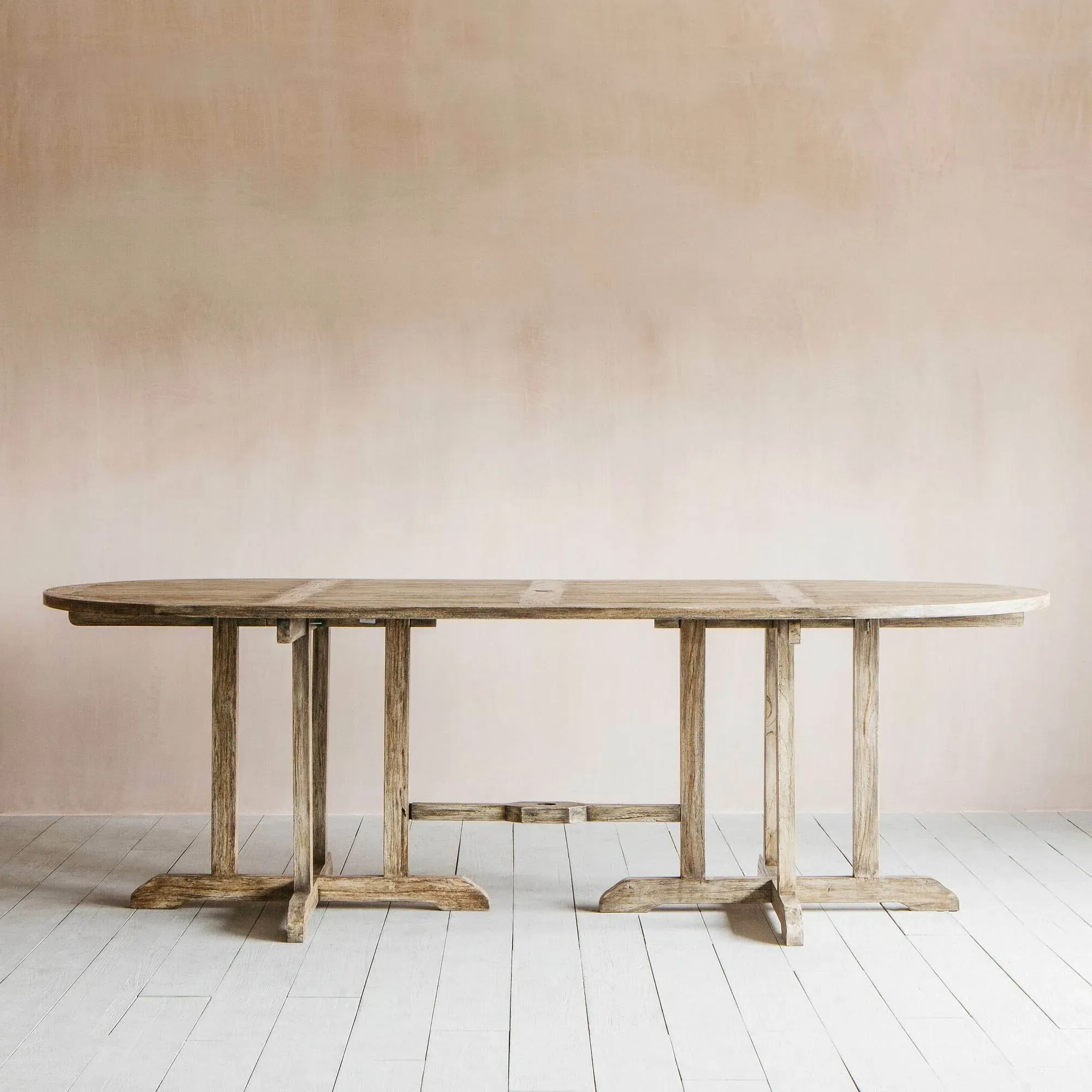 10 Seater Garden Table - Grey, Teak