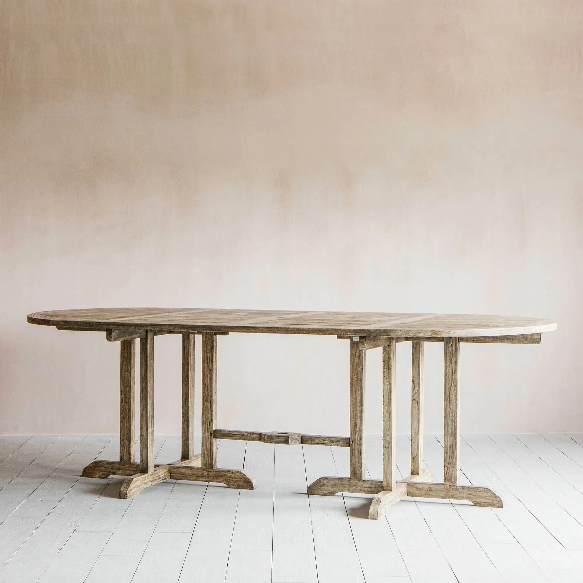 10 Seater Garden Table - Grey, Teak