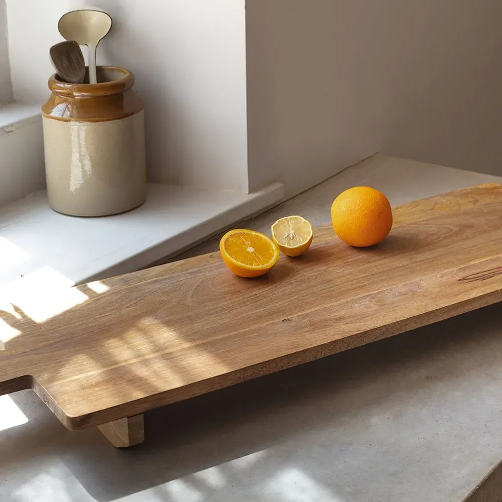 100cm Wooden Serving Board - Honey, Mango Wood