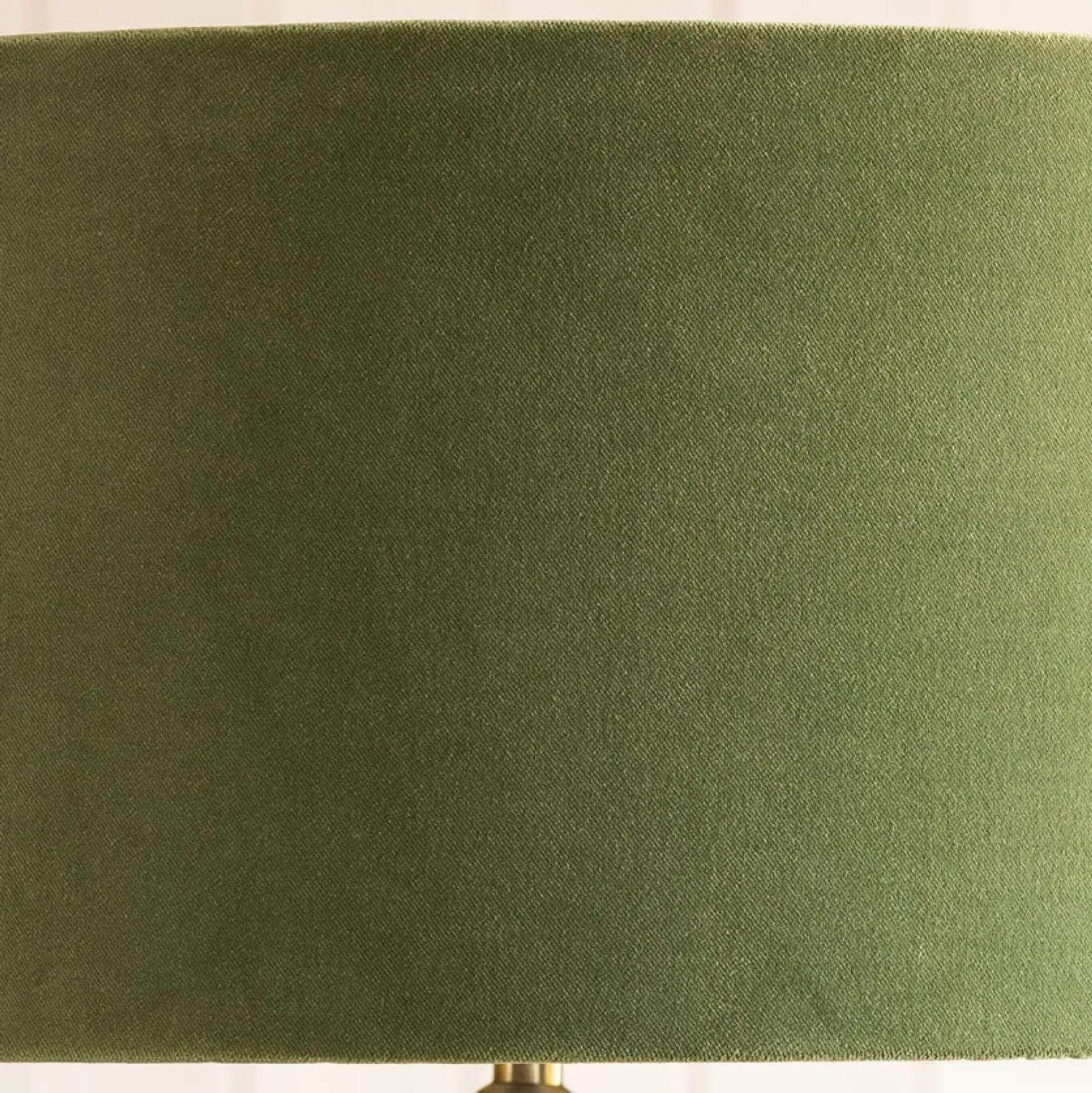 12 inch Lamp Shade - Winter Moss, Velvet