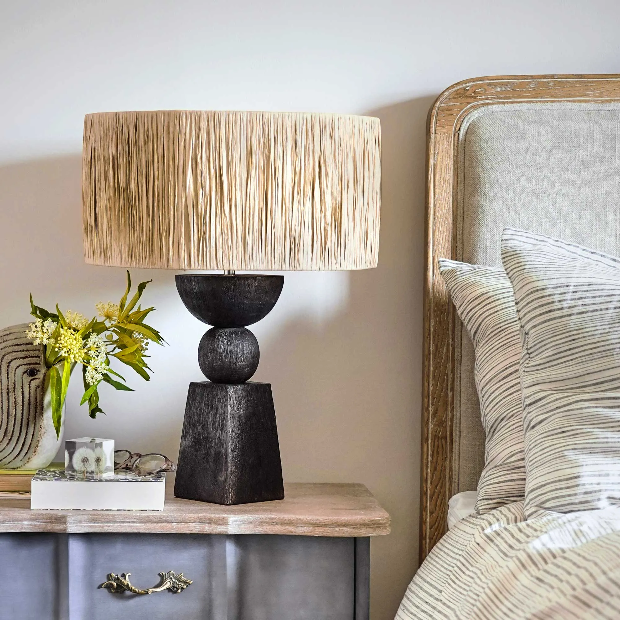 14" Drum Lamp Shade - Natural, Raffia