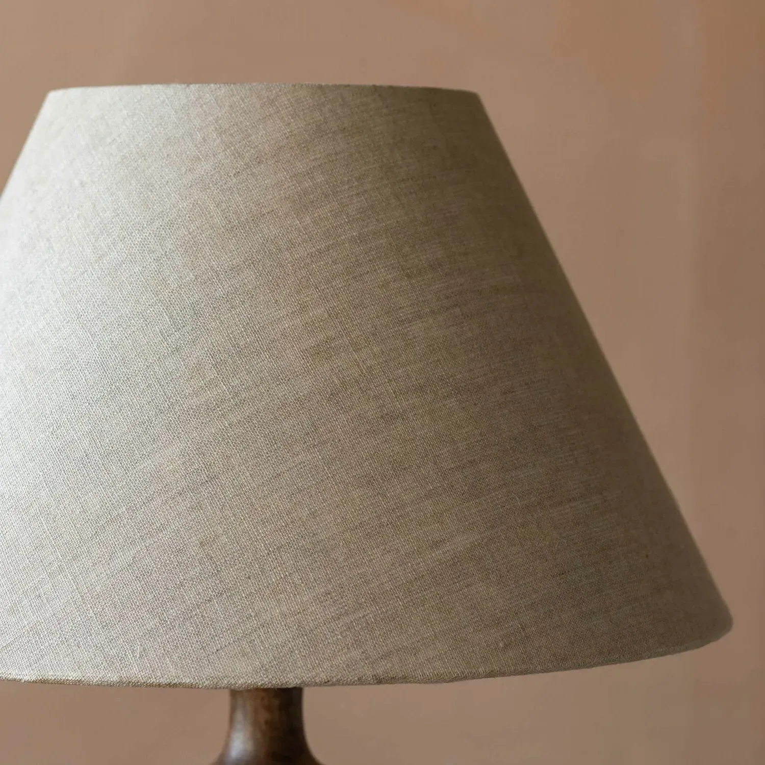 14 inch Empire Lamp Shade - Natural, Linen