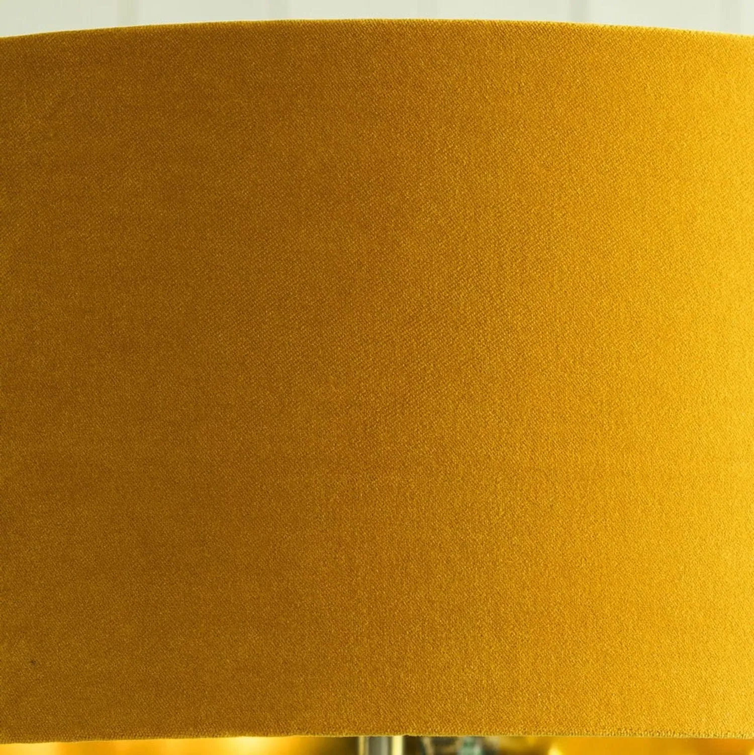 14 inch Maize Velvet Lamp Shade - Yellow