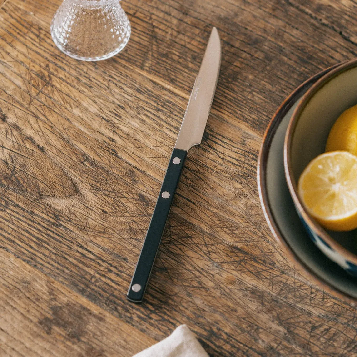 4-Piece Cutlery Set - Black Handle