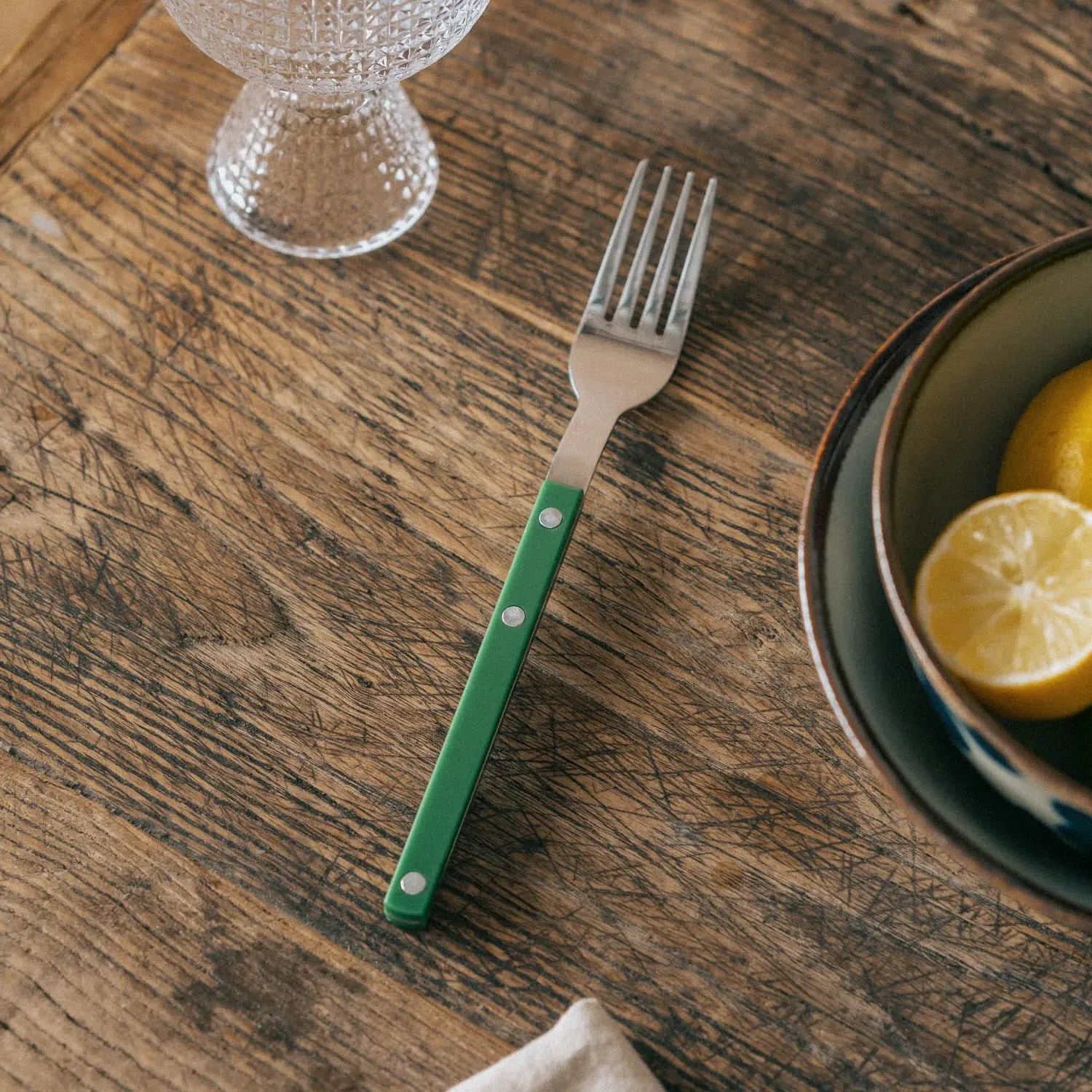 4-Piece Cutlery Set - Dark Green