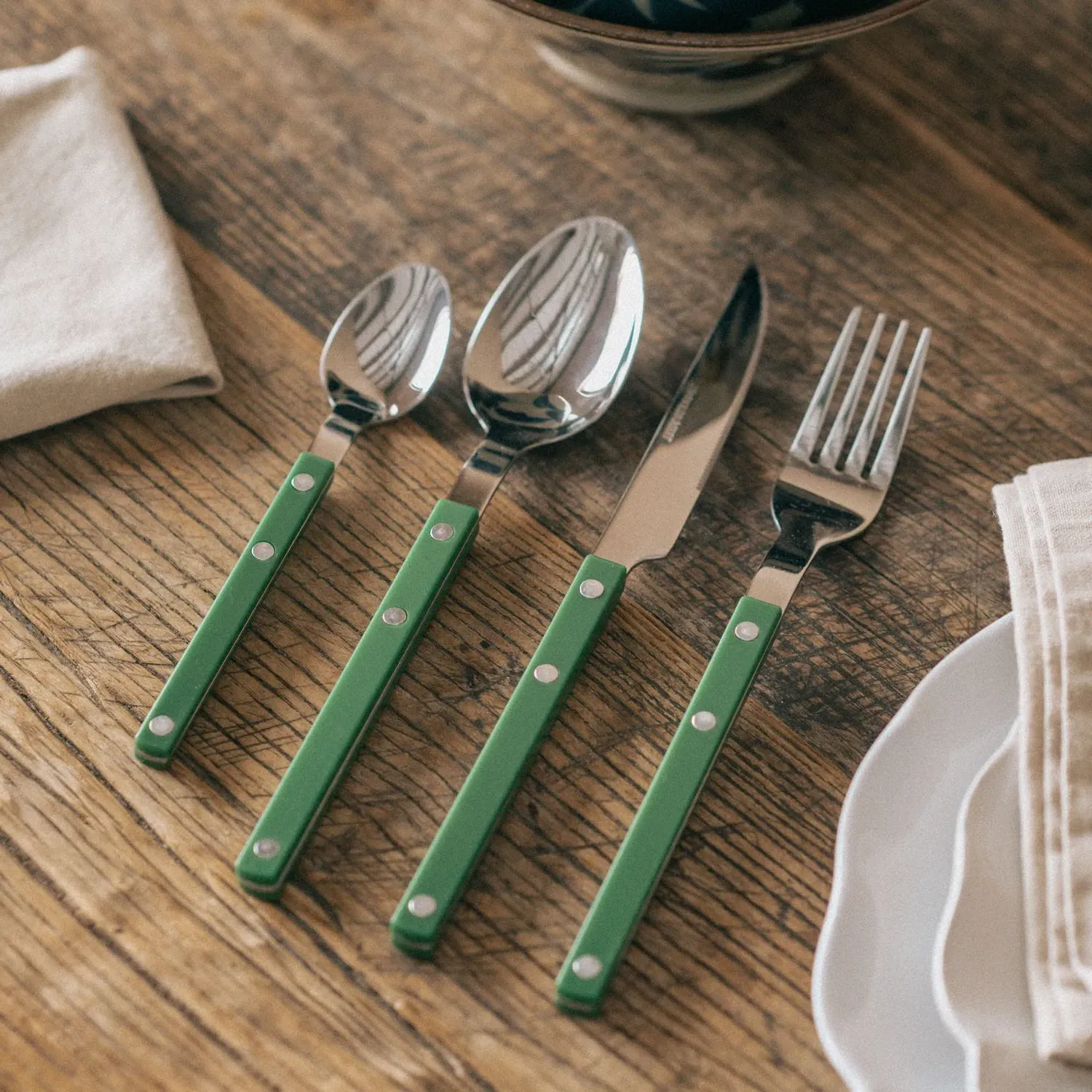 4-Piece Cutlery Set - Dark Green image