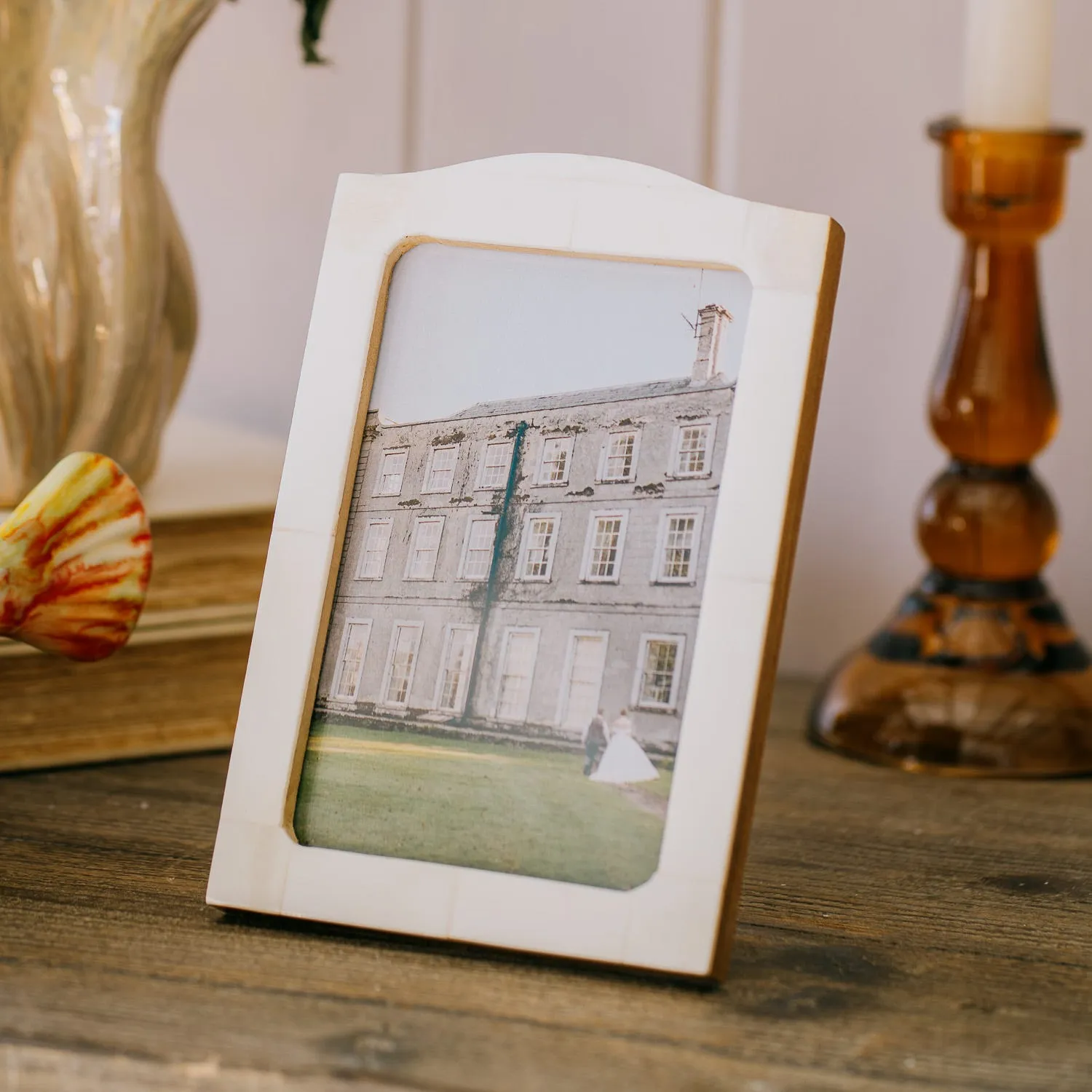 5x7 Arch Photo Frame - Natural, Bone