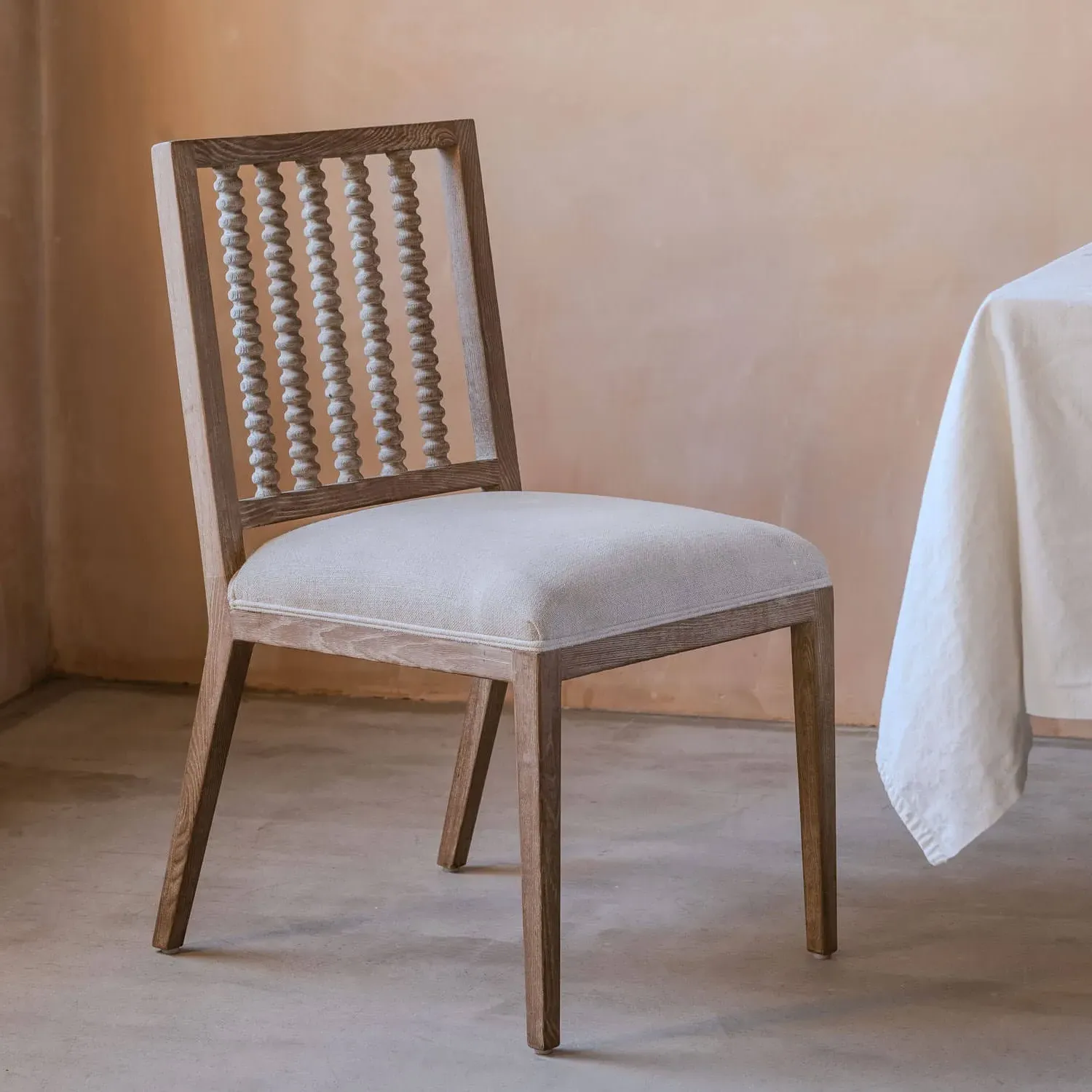 Abacus Dining Chair - Natural, Linen image