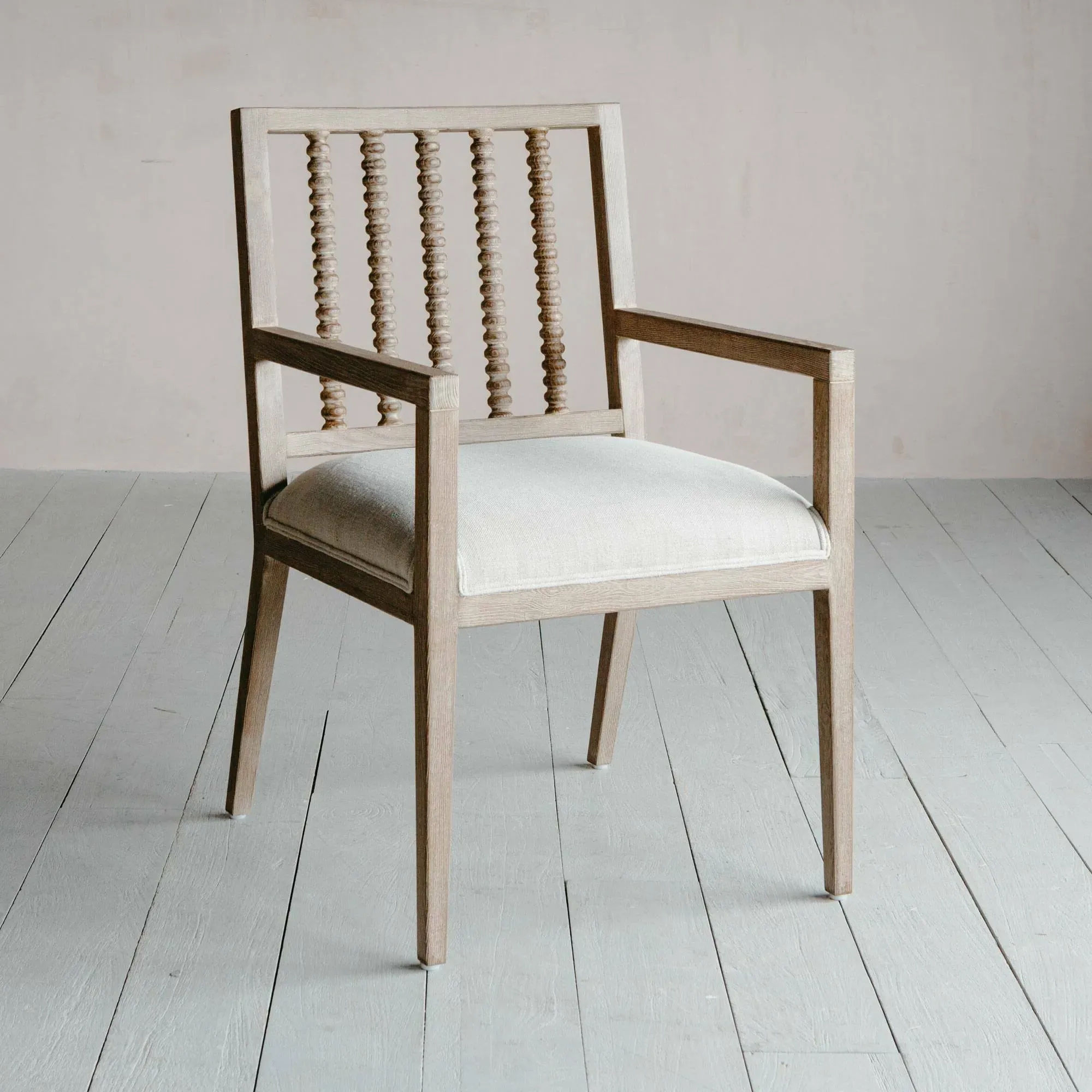 Abacus Linen Armchair - Natural, Ash