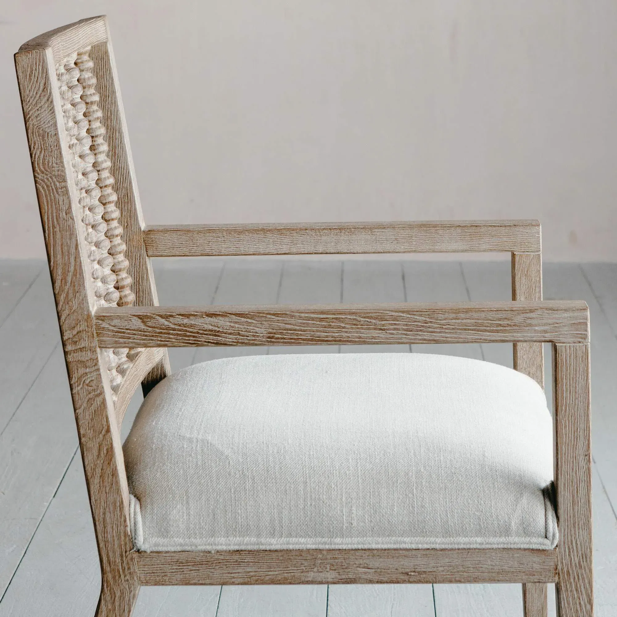 Abacus Linen Armchair - Natural, Ash