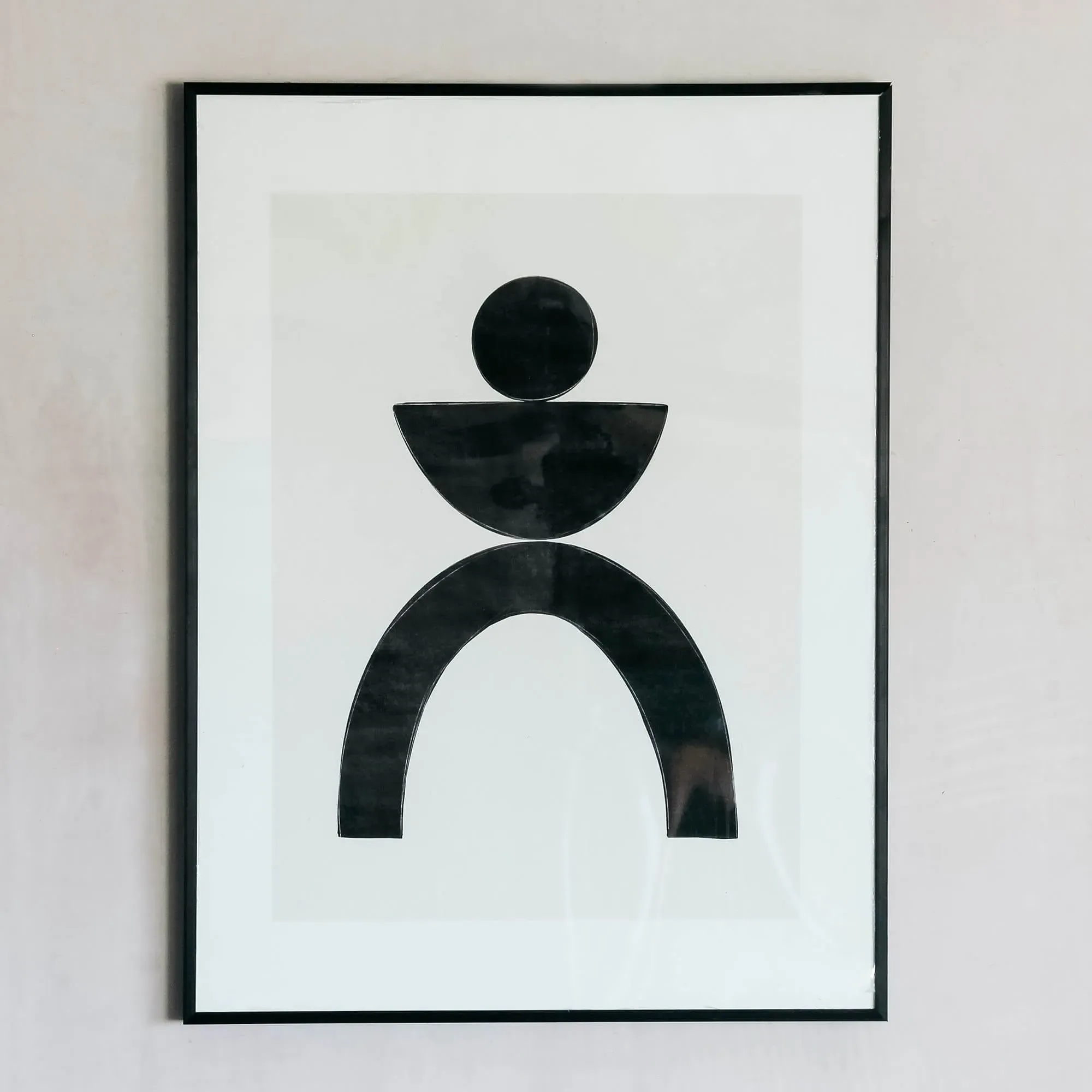 Abstract Person Print - Acrylic, Aluminium